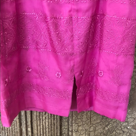 David warren Pink embroidered dress - Picture 5 of 7